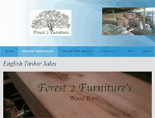 Tablet Screenshot of forest2furniture.co.uk